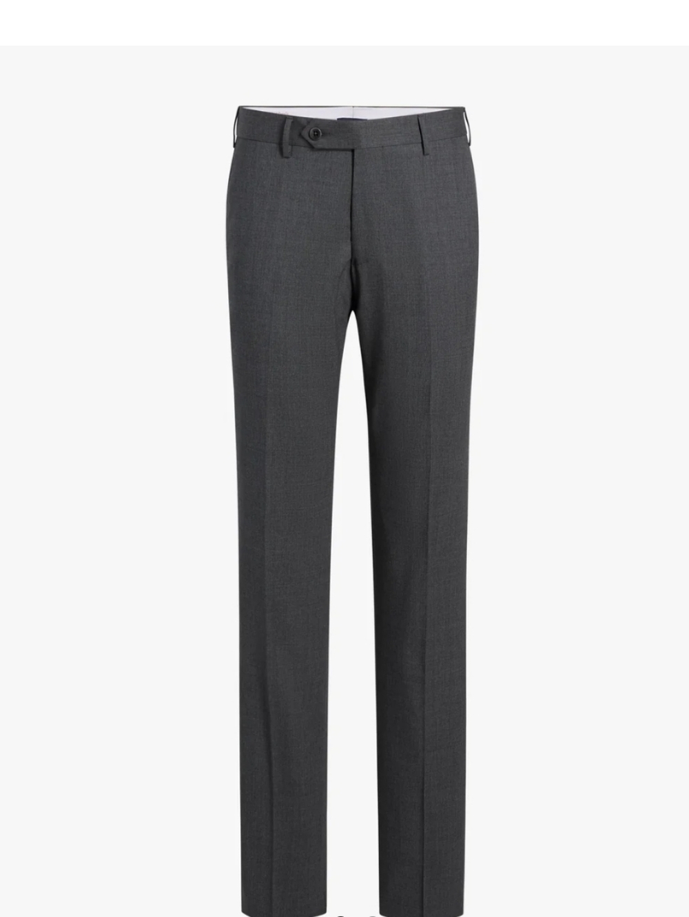 Mens Zanella Made In Italy Dark Gray Parker Trouser $325 Pants 33 NWT Unhemmed